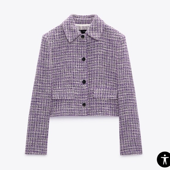 Purple tweed textured blazer with matching skirt HOST Pick π₯³π₯³π₯³π₯³π₯³ - Picture 8 of 16